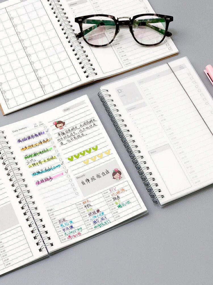 2024 Notebooks Agendas, Planner,  Diary , Weekly Spiral Organizer