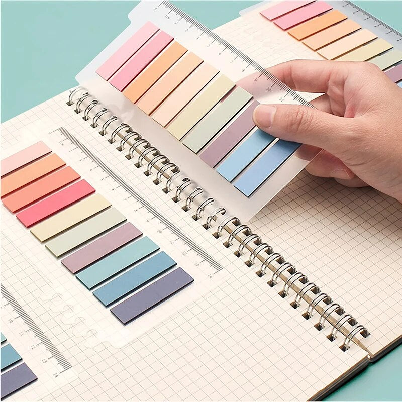 200 Sheets Sticky Notes Set with Ruler